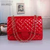 Fashion Handbags Luxurys paint Designer Bags metal chain gold silver women Handbag Genuine Leather bag Flip cover diagonal Messenger Crossbody Handbag Purse