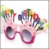 Other Event Party Supplies Cute Happy Birthday Sunglasses Creative Cream Cake Funny Glasses Wedding Carnival Party Decoration New Dht6I