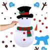 Other Festive Party Supplies Wholesale Christmas Diy Felt Snowman Pendant Ornaments Home Kids Manual Toys Decoration Eco Friendly Dhrvk