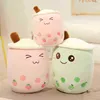 Real Life Bubble Tea Cuddle Filled Food Milk Tea Soft Pop Boba Fruit Tea Cup Pillow LDren Toy Birthday Present J220729