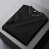 Men's T Shirts Summer T-shirt Luxury Lyocell Short Sleeve Round Neck Solid Color Leisure Fashion Tight