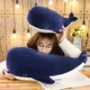 2565 cm Super Soft Plush Toys Sea Animal Large Blue Whale Soft Toy Cuddly Animal Ldren Födelsedag Present J220729