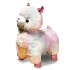 35Cm Cute Glowing Led Light Colorful Alpaca Animal Plush Toy Beautiful Luminous Sheep Pillow Filled Doll For ldren Girl Gifts J220729