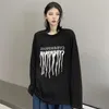 メンズTシャツハイストリートフェアリーグランジグランジグラフィティレター長袖の特大のTシャツ女性ヒップホップ服カップルIGBT ALT GOTHEMO Y2K