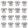 College Baseball Wears 1999 Maglia retrò 21 52 CC Sabathia 51 Bernie Williams 20 Jorge Posada 35 Mike Mussina 46 Andy Pettitte 55 Hideki Matsui 2001