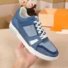 Men Casual Buty Treners Buty Trener Basketball Sneakers Designer Platforma Gumowa podeszwa zewnętrzna trampka skórzana cielę skórzana z pudełkiem NO401