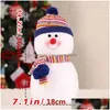 Juldekorationer Juldekorationer Happy Year Bubble Snowman Doll Creative Cartoon Pendant Ornament Childrens födelsedagsdel Dhsvi