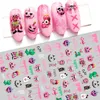 Roter Weihnachtsmann Nail Art Dekoration Aufkleber 2022 Einzigartige Nägel Pinguin Schneeflocke Winter Neujahr 3D Sliders Maniküre Dekor Halloween