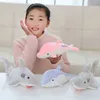 1 Pc 30 Cm Kawaii Requin Dauphin En Peluche Belle Peluche Animal Doux Oreiller Poupées Pour Ldren Filles Beau Cadeau D'anniversaire J220729