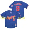 Le baseball universitaire porte le maillot des Expos de Montréal Buffalo Bisons 27 Vladimir Guerrero 8 Gary Carter 10 Andre Dawso 45 Pedro Martinez Bleu Gris Blanc Gary Carter