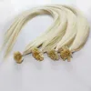 0.8GR ST 200 Strands Lot Indian Remy Italian Keratin Human Hair V Tip H￥rf￶rl￤ngningar 16 '' 18 "20" 22 "24"