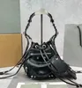 Borsa da sera del secchio Le Cagole Borse a tracolla per moto Donna Nuova chiusura corse a tracolla regolabile cinghia di pelle Luxurys Crossbody