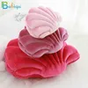 Fairy Princess Home Luxe shell gevuld kussen Fantastisch fluwelen kussen zeeschelpen thuis decor bed bank kussen decoratie cadeau j220729