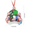 Christmas Decorations Christmas Decorations 2022 Family Diy Handwritten Wishes Snowman Resin Pendant Unique Elements Tree Xmas Decor Dh8Wf