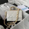 10A Designer Handbag Fashion One Shoulder Senior Sheepskin Multilayer Purse Gold Chain Crossbody Bag with Original Factory Gift Box