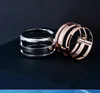 Moda simples marca Titanium Steel Rings Multi-Ring Bands Comfort Fit for Men Women Tamanho 5-10