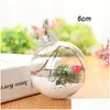 Juldekorationer Juldekorationer 1st Tree Tree Transparent Ball Pendants Plastic Clear Bauble Gift Ornaments Xmas Party Weddi Dhygh