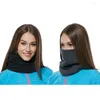 Bandanas 1pc Neck Gaiter Thicken Windproof Fleece Warmer Balaclava Hood Face Mask Full Cover For Running Training Motorcycle