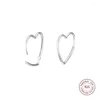 Brincos de garanhão 925 Sterling Silver Hearts Of Love Large For Women Ear Wedding Fashion Jóias Brincos Bijoux Femme