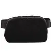 NOVO Zipper Fanny pack messenger Sacos de esportes ao ar livre lu bolsa de cinto mulheres homens inverno pelúcia bolsa de cintura senhoras esporte ginásio elástico ajustável alça lulu