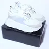 2023SS Italy Designerskor Kedjereaktionstr￤nare Herr Kvinnor Sneaker Triple Black White Sneakers Multi-Color Suede Bluette Shoe