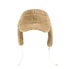 Berets 2022 Baseball Cap Ear Protection Cold-Resistant Outdoor Hats For Women Captain Hat Militar