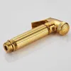 Bath Accessory Set Copper Handheld Toilet Bidet Sprayer Diaper Golden