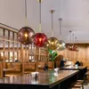 Lâmpadas pendentes de personalidade criativa nórdica Chaves de vidro Ball Ballier Bedroom Lighting Restaurant E27
