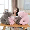 4060Cm Bébé Enfants Sussen Poupée Doux Beau Rhino En Peluche Coussin Kawaii Câlin En Peluche Jouet Pour Ldren Filles Cadeau J220729