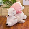 35110Cm Kawaii Habillé Ours Polaire Câlins Grande Taille Super Doux Animal Oreiller Dormir Oreiller Câlin enfant J220729