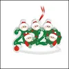 زينة عيد الميلاد أكريليك الحلي عيد الميلاد الحلي المعلقات DIY خط اليد قناع الأسرة الاسم قلادة كلمة الكلمات الزخرفة DHPZ6