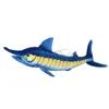 Huge Size 100140Cm Simulation Fish Toy Stuffed Soft Plush Blue Marlin Makaira Mazara Pillow Toy For ldren Girls Birthday Toy J220729