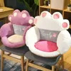 2 Sizes Cat Bear Leg Crown Plush Seat Cushion Indoor Floor Filled Sofa Colorful Animal Decor Cushion For ldren Adults gift J220729