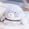 7080100Cm New Marine Animal Series Pillow Plush Toys Kawaii Shark Dolphin Seal Dolls Filled Soft for Baby Kids Sussen Gifts J220729