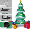 Noel Süslemeleri 2.1m Dev Şişirilebilir Ağaç Parlayan Merry Outdoor Led Light Up Party Year 221123