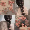 Hårklipp Barrettes Super Sweet Pink Hairpin Series Girl Bow Peach Camellia Flower Heart Edge Clip Hair Ornament Headdres DHGARDEN DH5AO