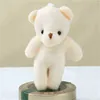 10 PCSPARTY MINI PLUSH SIAMESE BEAR TOY PENDANT PP COTTONE SOFT STIFFED BEARS TOY DOLLホリデーギフト11cm J220729