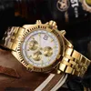 Chronograph AAAAA Luxe horloges voor Men Mechanics Polshorge Century Brand Men's Alloy 6-Pins Full Working 5H4P Designer
