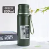 Bottiglie d'acqua 1000 800 Tazza termica da 600 ml Tazza termica in acciaio inossidabile 304 Thermos sottovuoto per esterni Grande capacità 221124