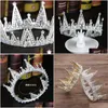 Diademi Nuova principessa Copricapo Chic Accessori per diademi da sposa Cristalli mozzafiato Perle Matrimonio e corone 12101 Drop Delivery Dhgarden Dhdgk