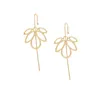 Dos boucles d'oreilles tendance motif pour les femmes Simple mode mot fleur Piercing oreille crochet boucle d'oreille manchettes fée esthétique bijoux