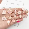 31pcs/lot Charms Pendant for Keychain Necklace Bracelet Earrings Jewelry Making Supplies Pink Cat Findings & Components Acessories Christmas Gift Wholesale