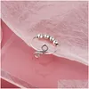 Band Rings Woman With Twirling Bead Ring Female Rings Adjustable Opening Drop Delivery Jewelry Dhgarden Dhrel