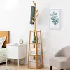 Klädförvaring solid trä kappa rack hängande golv vardagsrum sovrum barns kreativa klädhatt