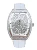 Élégant Mother Watch Quartz Mouvement étoiles Diamonds Diamonds Watch Barrel Aspect en forme de baril plus confortable à porter adapté aux rencontres et aux cadeaux