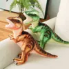 384654CM Simulering Dinosaur kramar det verkliga livet Tyrannosaurus Rex Plushie Dolls fylld mjuk kreativ present för pojkar barn J220729