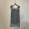 Women Shiny Rhinestone Dress Sexy Crop Top Vest Fashion Denim Bra Tops Sleeveless Sling Vests Woman Dresses