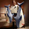 90120 cm Giant Polupar Shark Dolls Plush Toys Soft Shark Kawaii Plush Ocean Fish Pillow Toy Dolll dla dzieci Prezent urodzinowy J220729