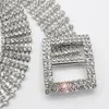 Belts 2022 Luxury Rhinestones Crystals Wedding Bridal Female Metal Tassel Chain Pin Buckle Women Man Bling Accessories