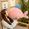 6080cm Kawaii Down Cotton Whale Cuddle Super Soft Dolphin Cushion Cuddles Высококачественные водянималы подарок на день рождения J220729